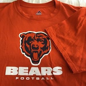 Chicago Bears Football NFL Majestic Tee T Shirt Men’s size XL Extra Large